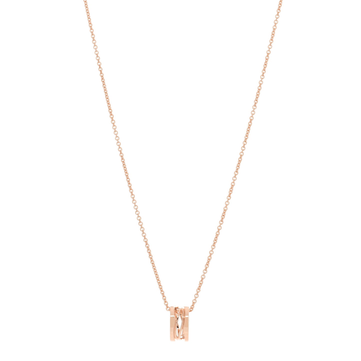 18K Rose Gold B.Zero1 Open Legends Pendant Necklace
