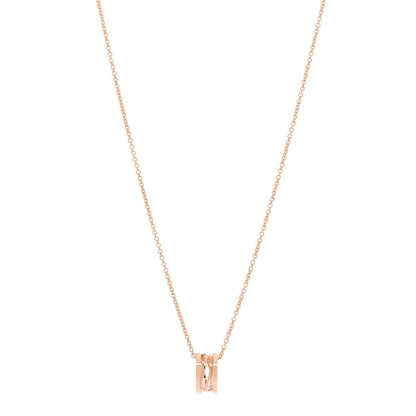 Bulgari 18K Rose Gold B.Zero1 Open Legends Pendant Necklace 1 of 4