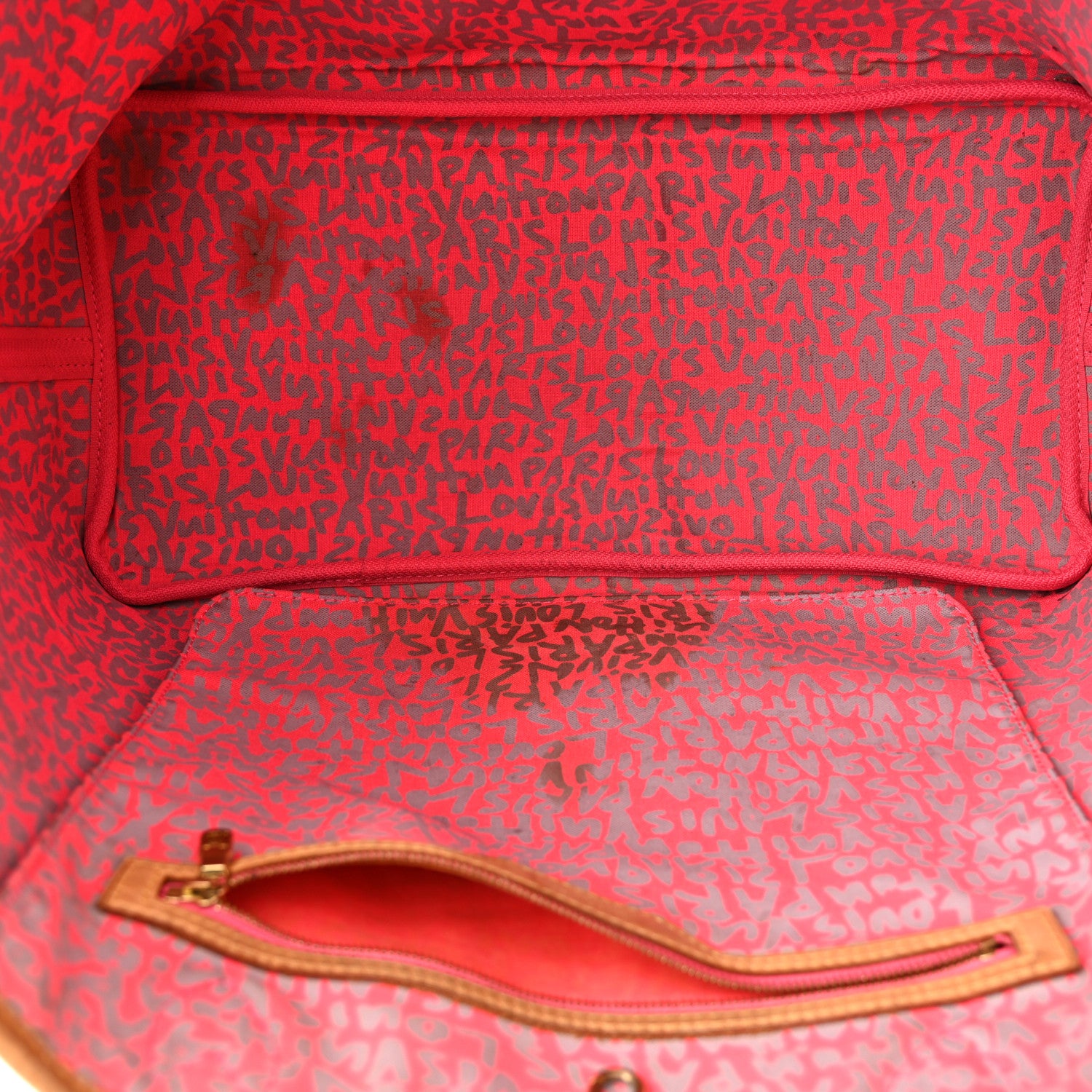 Louis Vuitton Monogram Graffiti Neverfull GM Fuchsia 9 of 15