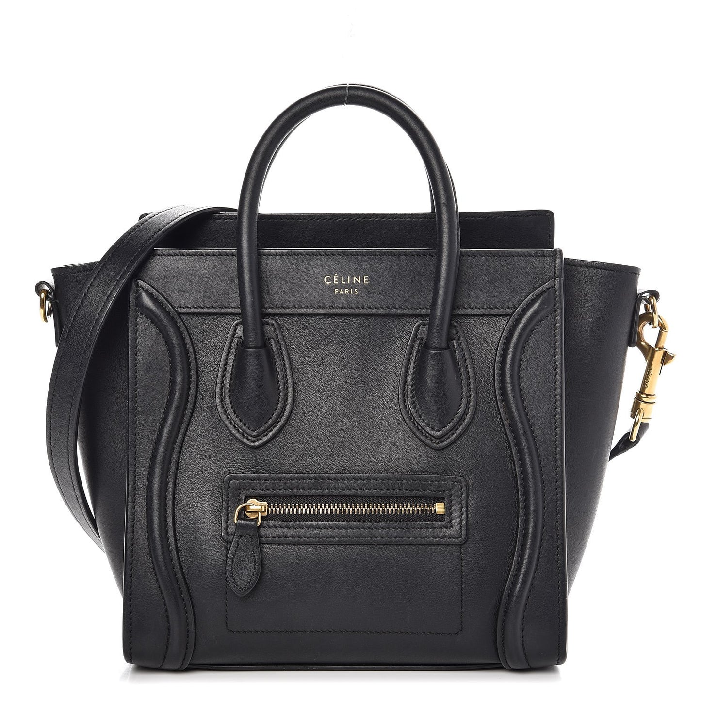 Smooth Calfskin Nano Luggage Black