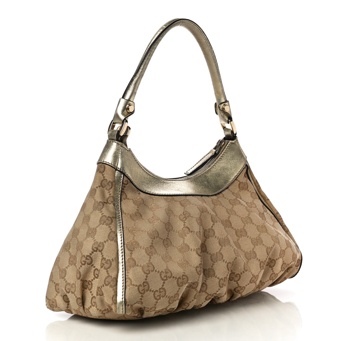 Monogram Medium D Gold Ring Hobo Gold