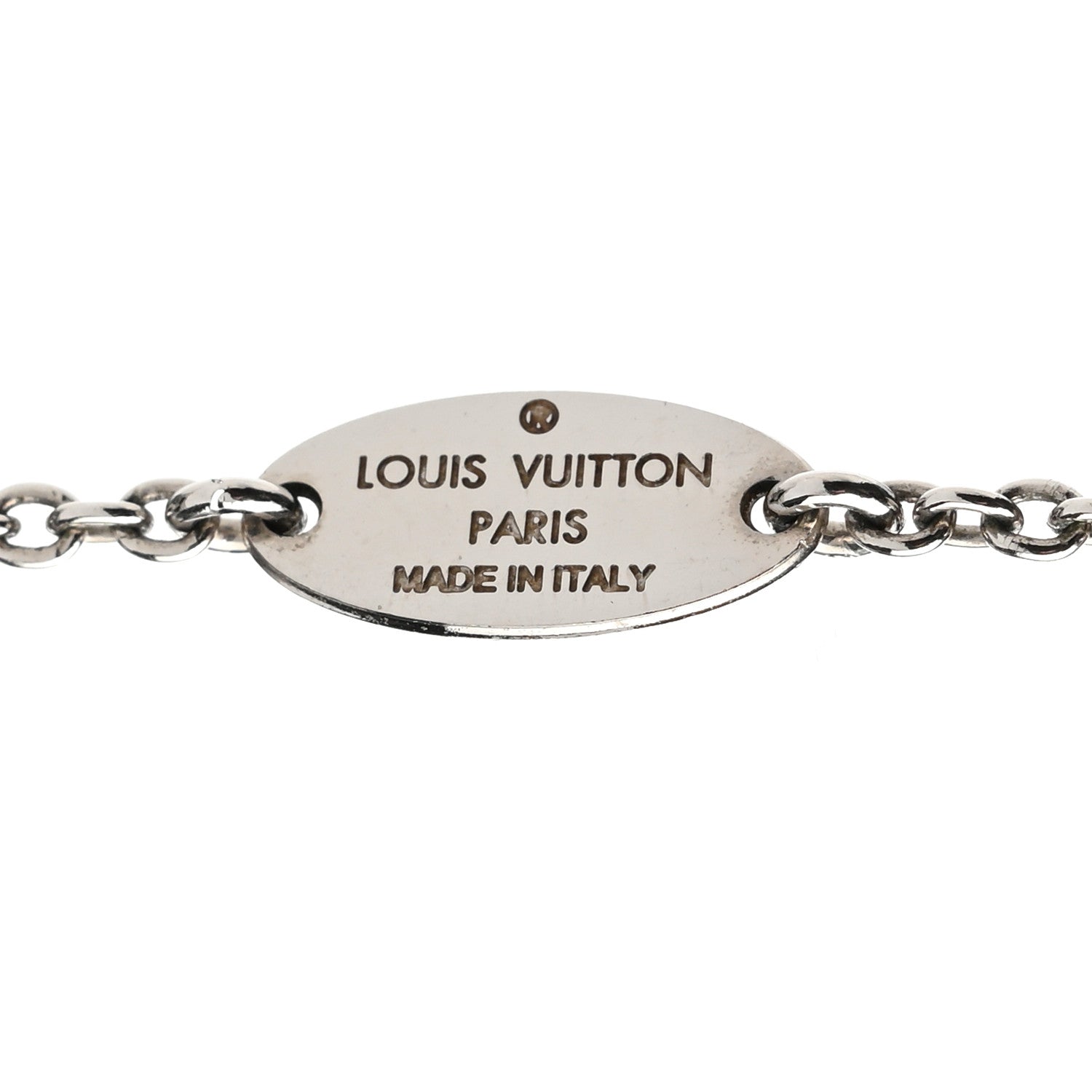 Louis Vuitton Metal Essential V Supple Necklace Silver 6 of 7