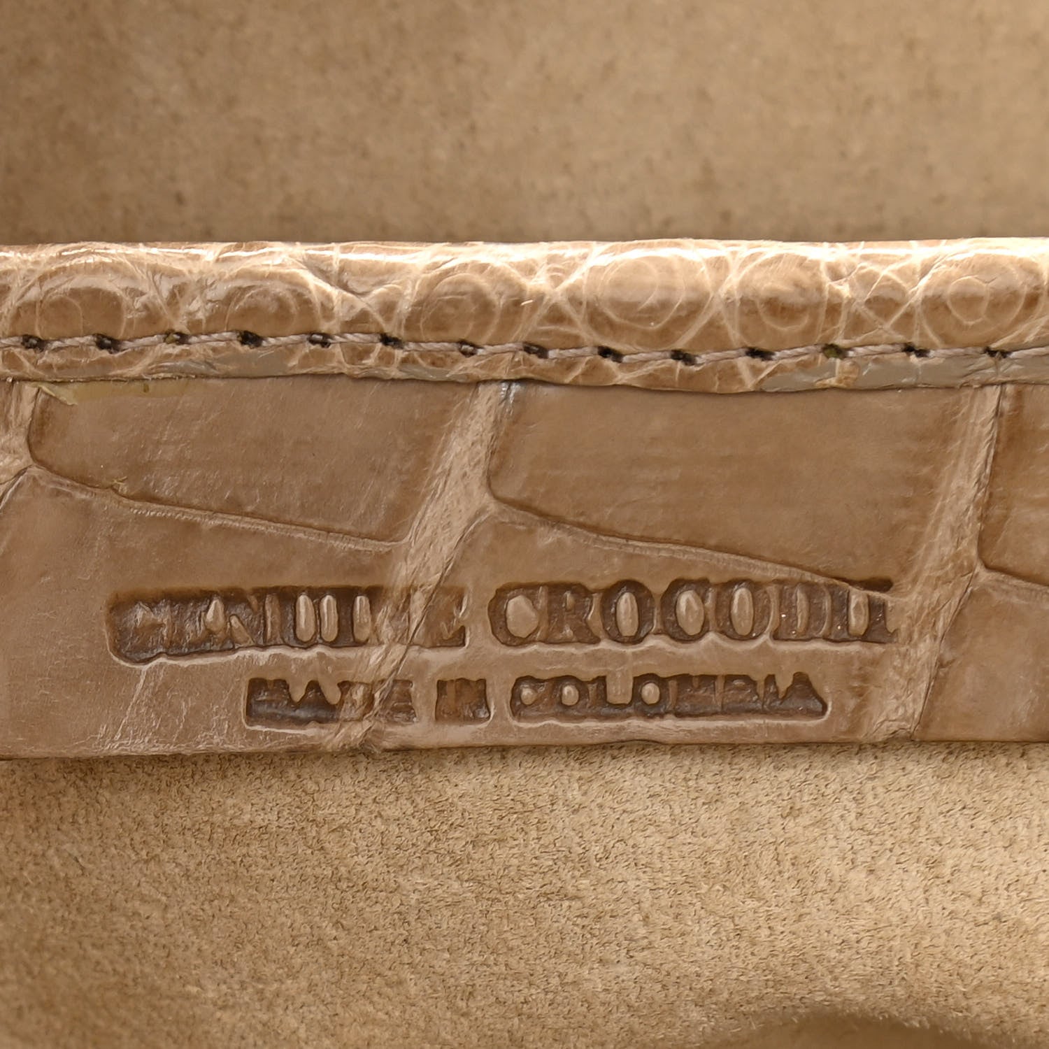 Nancy Gonzalez Crocodile Shoulder Bag Beige 5 of 9
