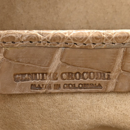 Nancy Gonzalez Crocodile Shoulder Bag Beige 5 of 9