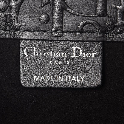 Christian Dior Oblique Calfskin Embossed Book Tote Black 7 of 8