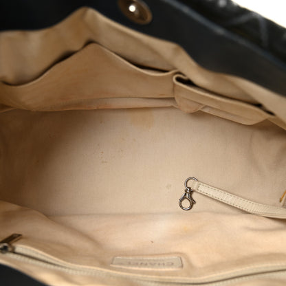 Chanel Patent Quilted Timeless CC Soft Tote Blue 5 of 14