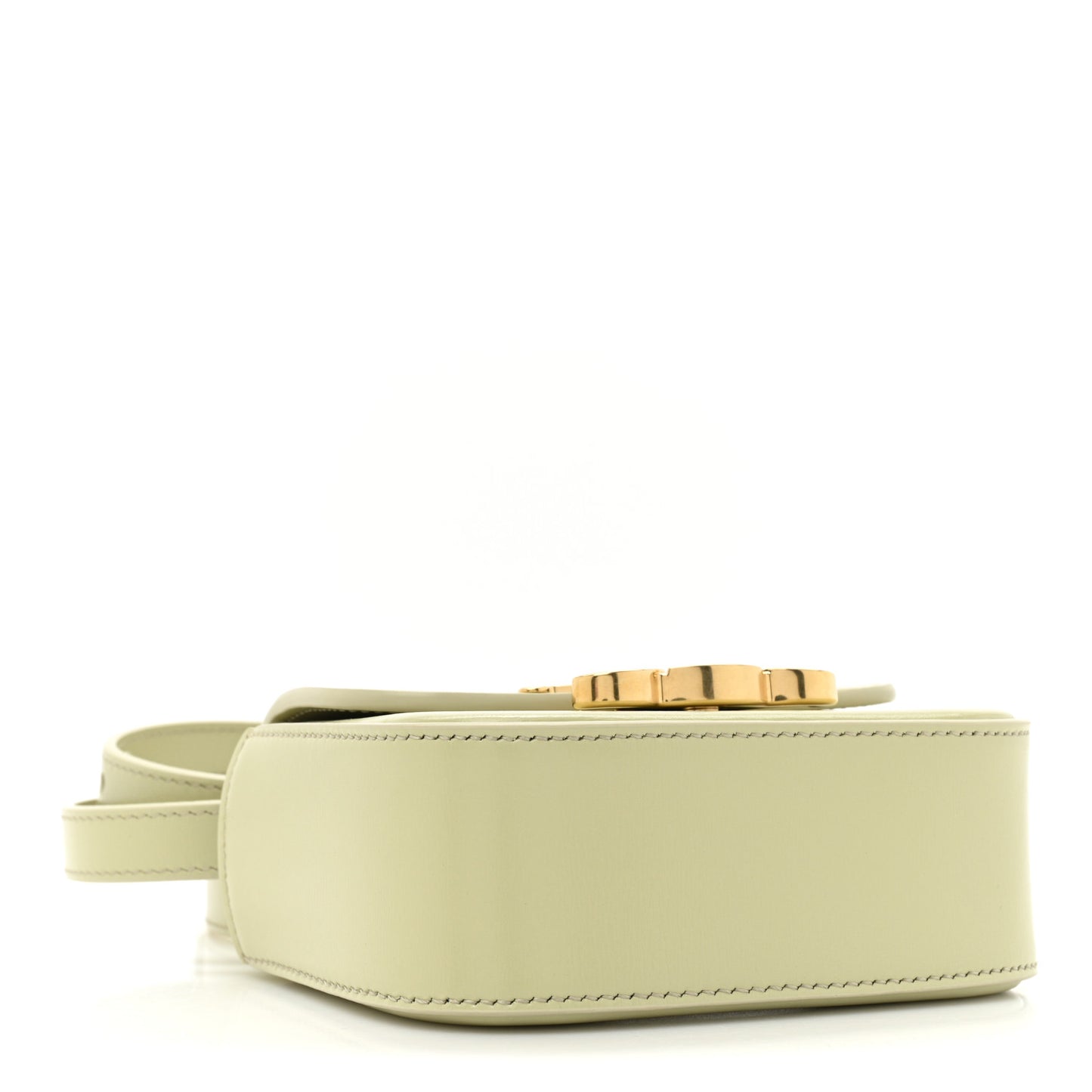 Shiny Calfskin Mini Triomphe Almond Green