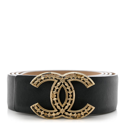 Chanel Calfskin CC Belt 90 36 Black 1 of 8