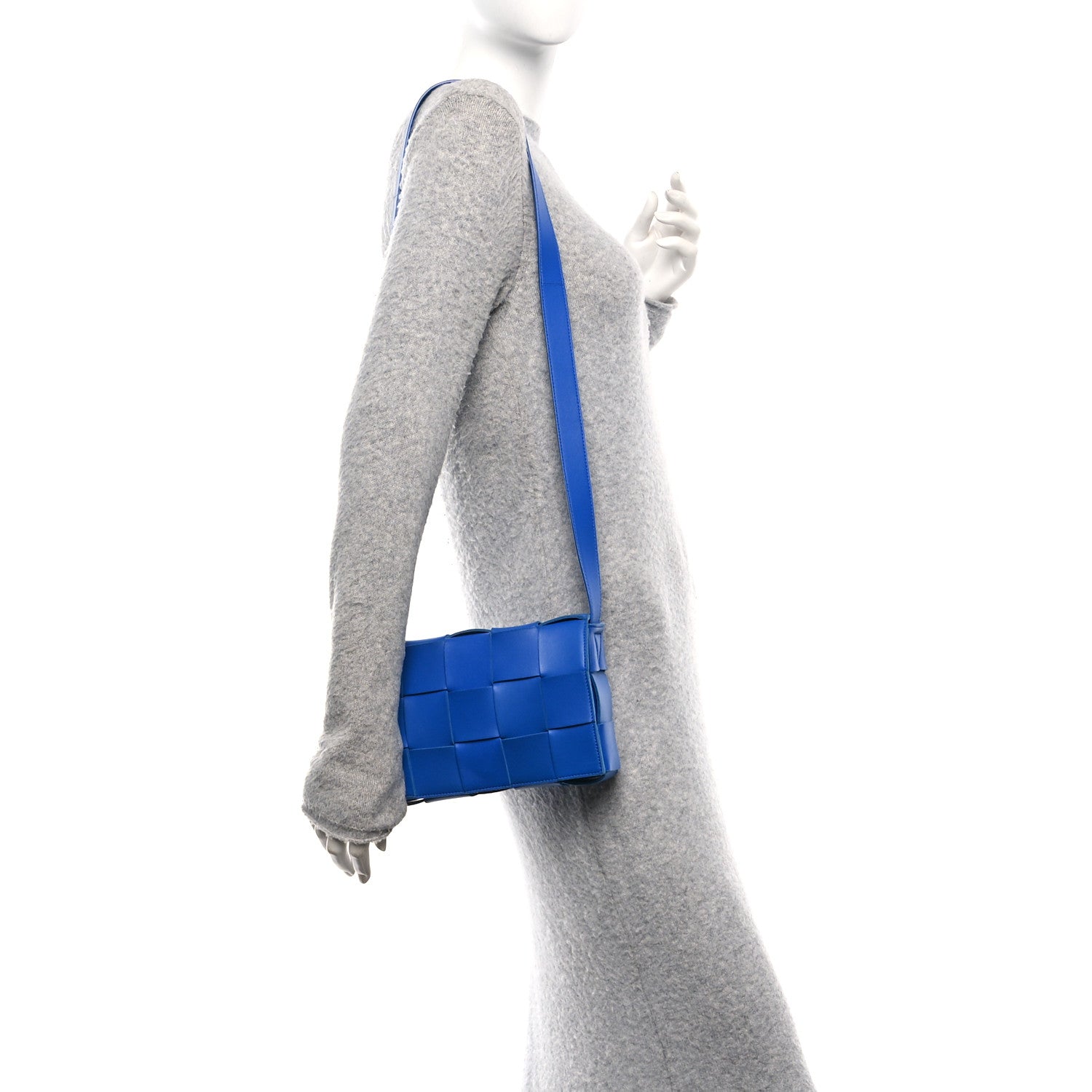 Bottega Veneta Lambskin Maxi Intrecciato Cassette Crossbody Bag