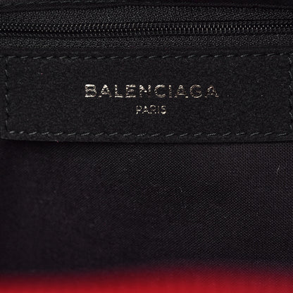 Balenciaga Twill Nylon Allover Logo Print Explorer Backpack Rouge Vermillion White 5 of 11