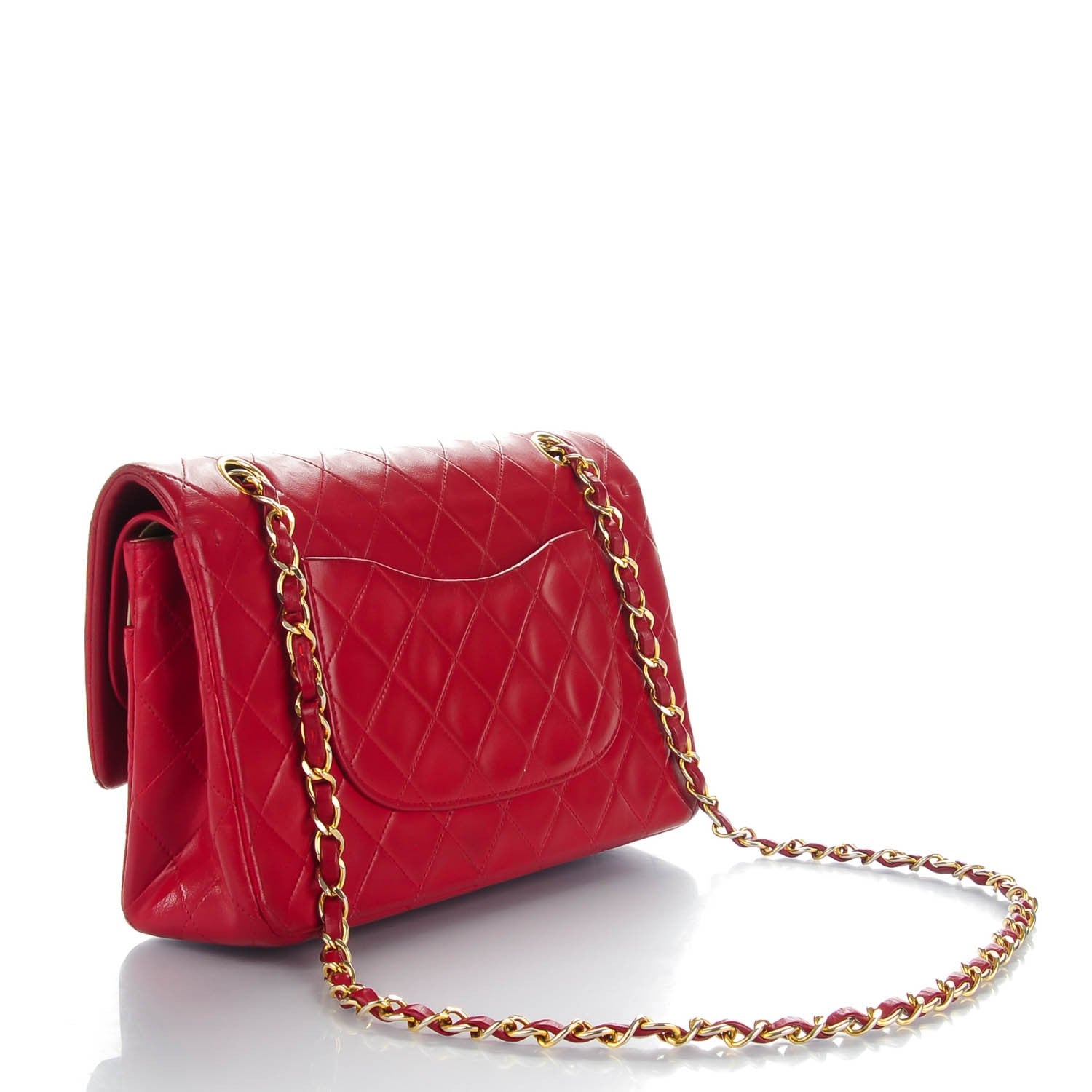 Chanel Lambskin Quilted Medium Double Flap Red 3 of 11