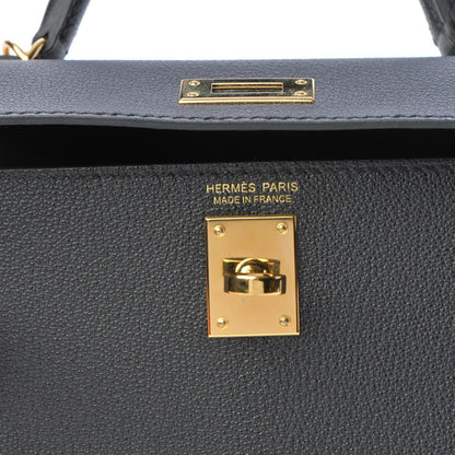 Hermes Chevre Chandra Mini Kelly Sellier 20 Black 20 of 27