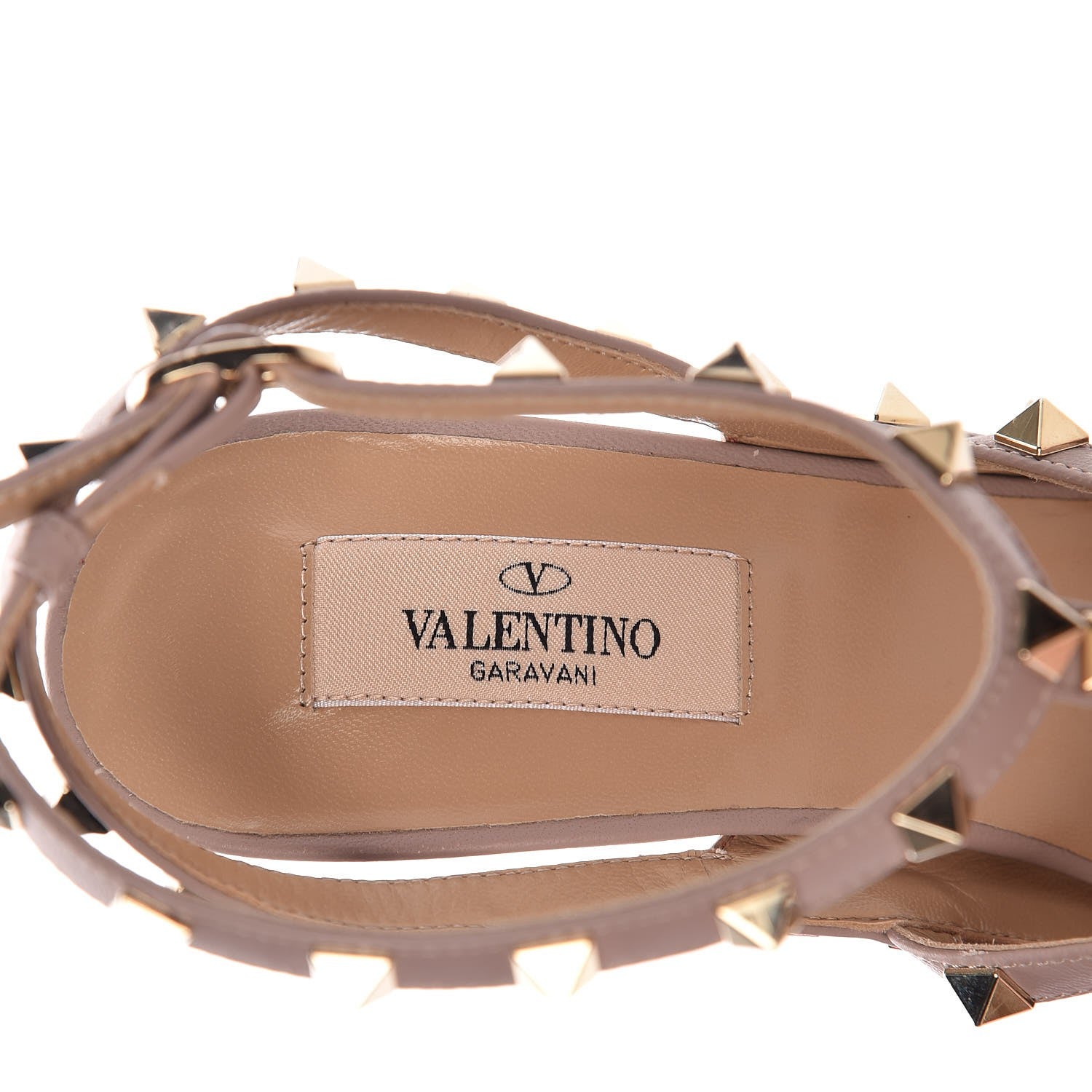 Valentino Garavani Patent Nappa Rockstud Ankle Strap 100mm Pumps 39.5 Rosso Valentino Poudre 5 of 8
