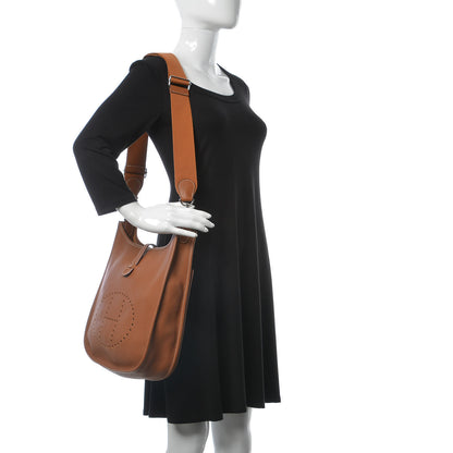 Hermes Taurillon Clemence Evelyne III GM Gold 2 of 9