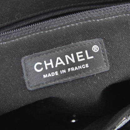 Chanel Patent Net Large La Madrague Tote Black 9 of 11