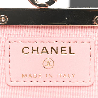 Chanel Lambskin Plexi Quilted CC Evening Clutch With Chain Black 6 of 11