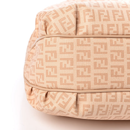 Fendi Zucchino Spalmati Vitello Chiusura Shoulder Bag Vacchetta Camelia 13 of 14