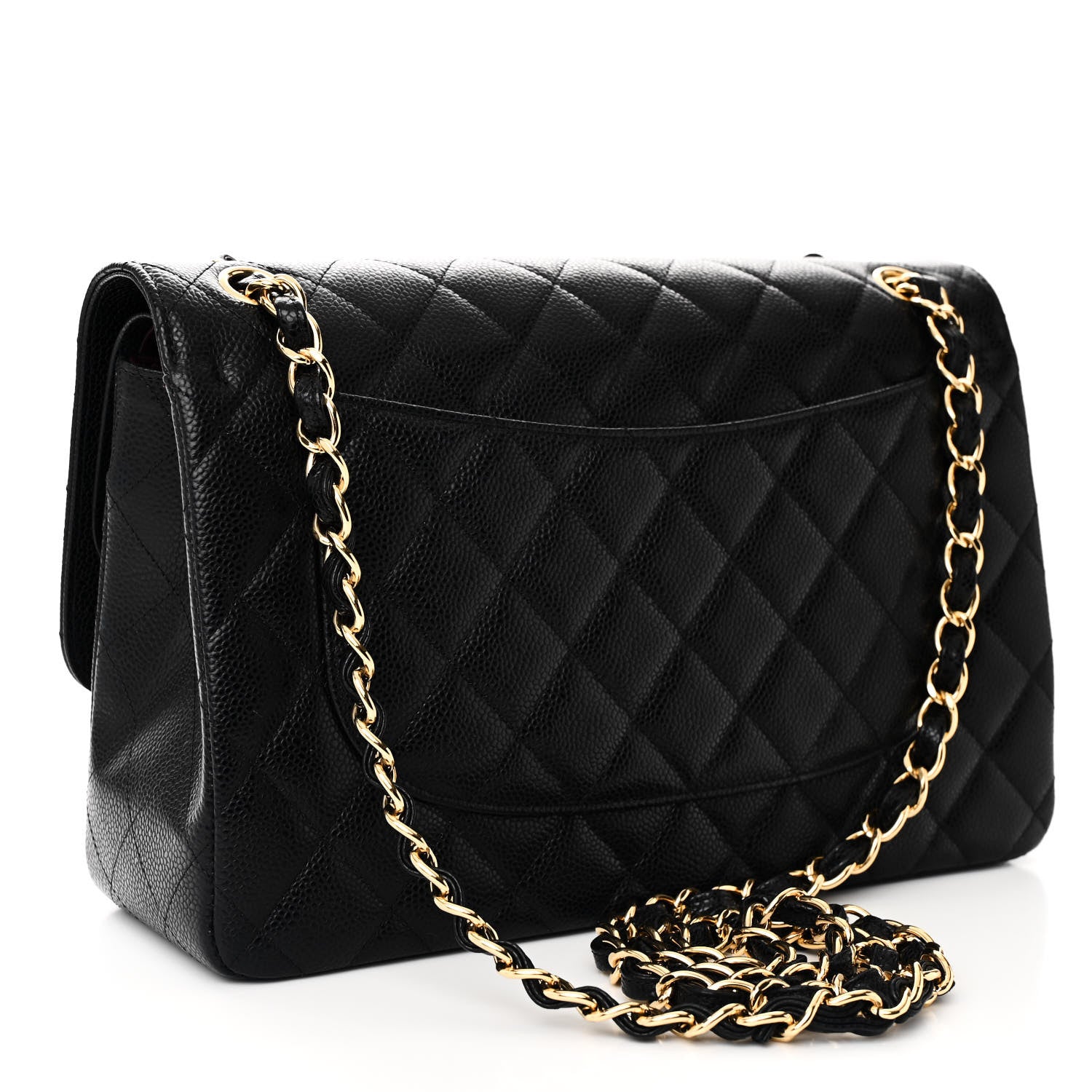 Chanel Caviar Quilted Jumbo Double Flap Black 3 of 10