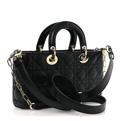 Christian Dior Lambskin Cannage Medium Lady D-Joy Black 3 of 10