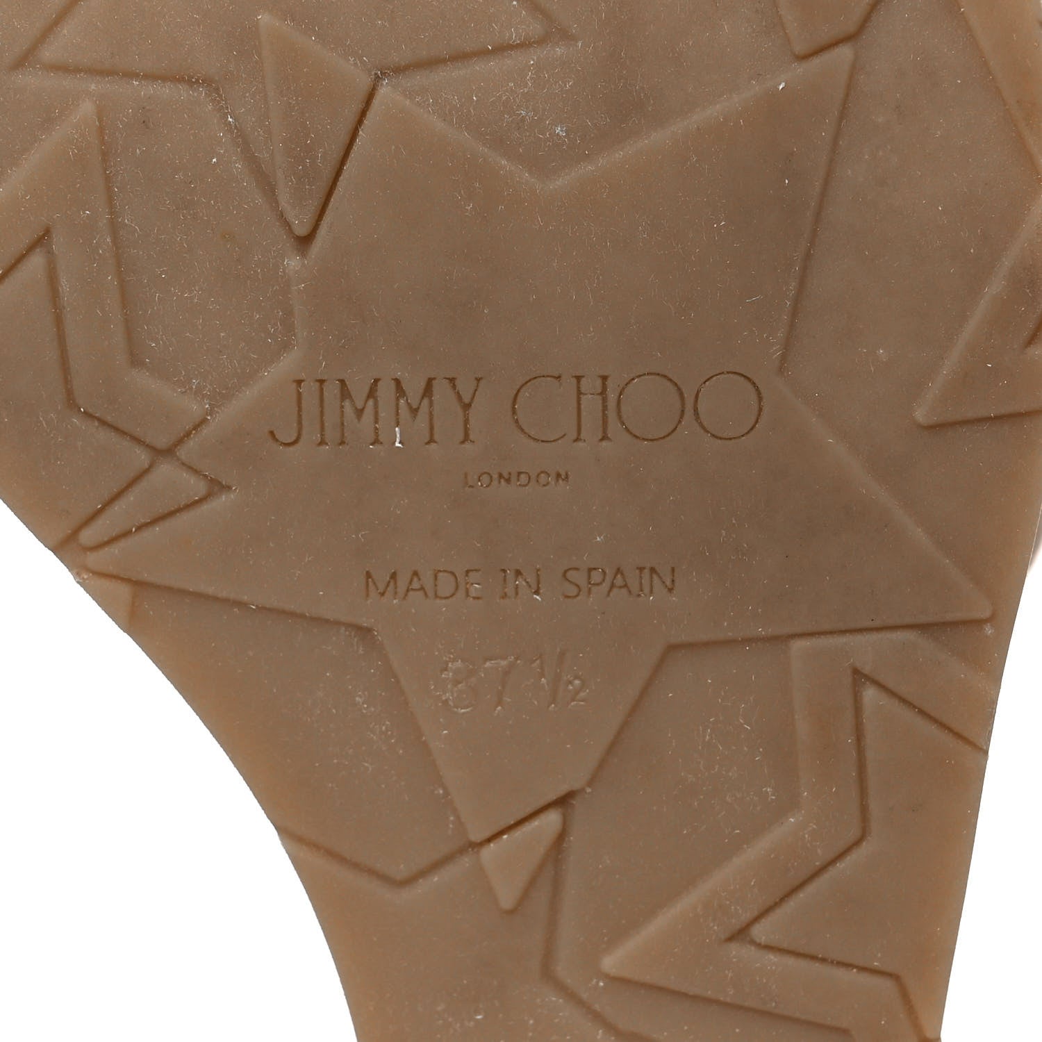 Jimmy Choo Suede Cork DeeDee Platform Wedge Slide Sandals 37.5 Camel 6 of 9