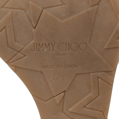 Jimmy Choo Suede Cork DeeDee Platform Wedge Slide Sandals 37.5 Camel 6 of 9