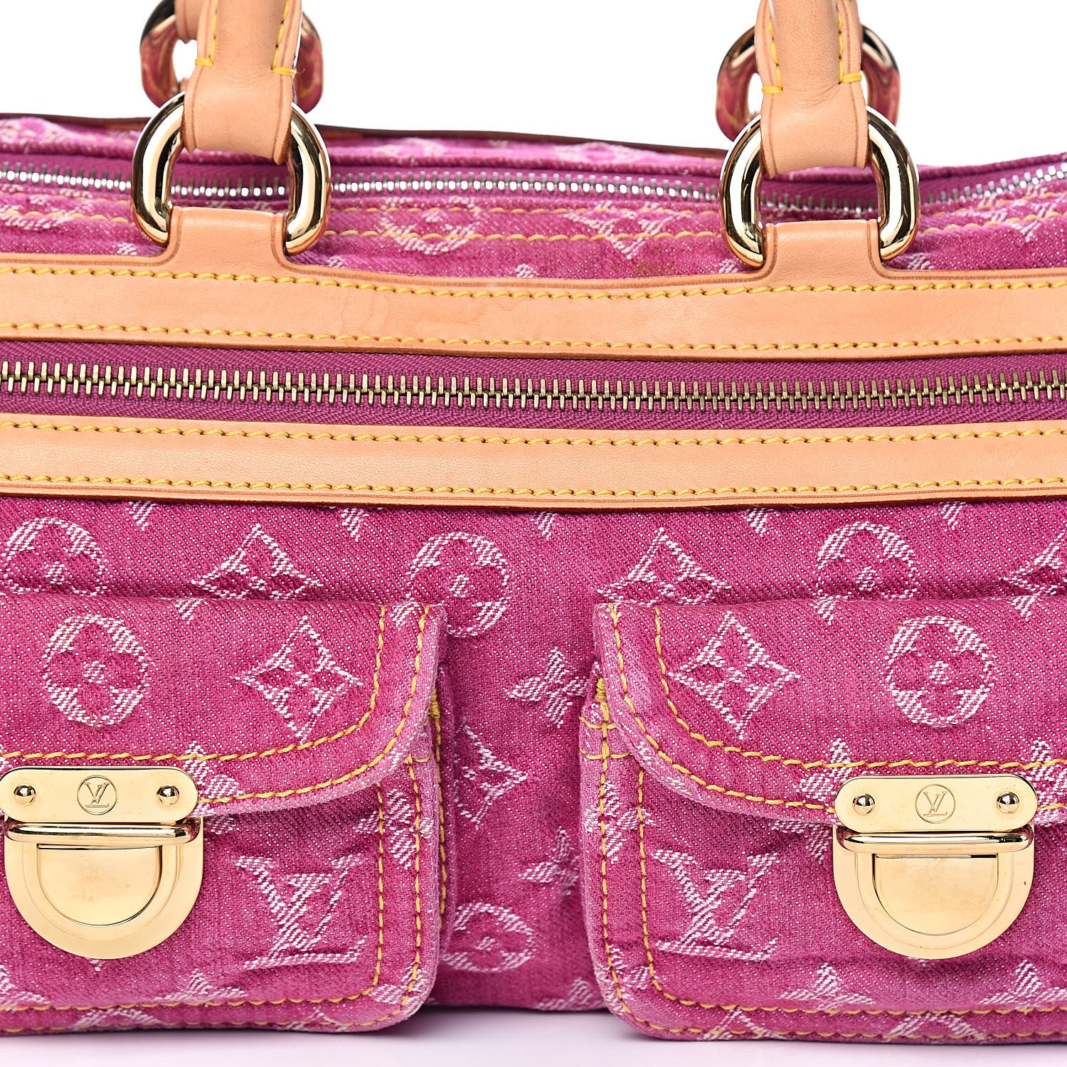 Louis Vuitton Monogram Denim Neo Speedy Fuchsia 10 of 10