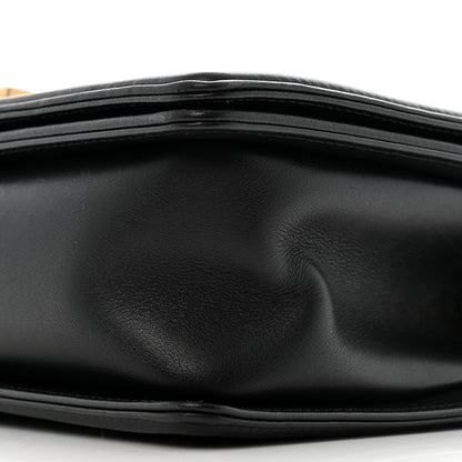 Chanel Calfskin Medium Boy Logo Top Handle Flap Black 10 of 13