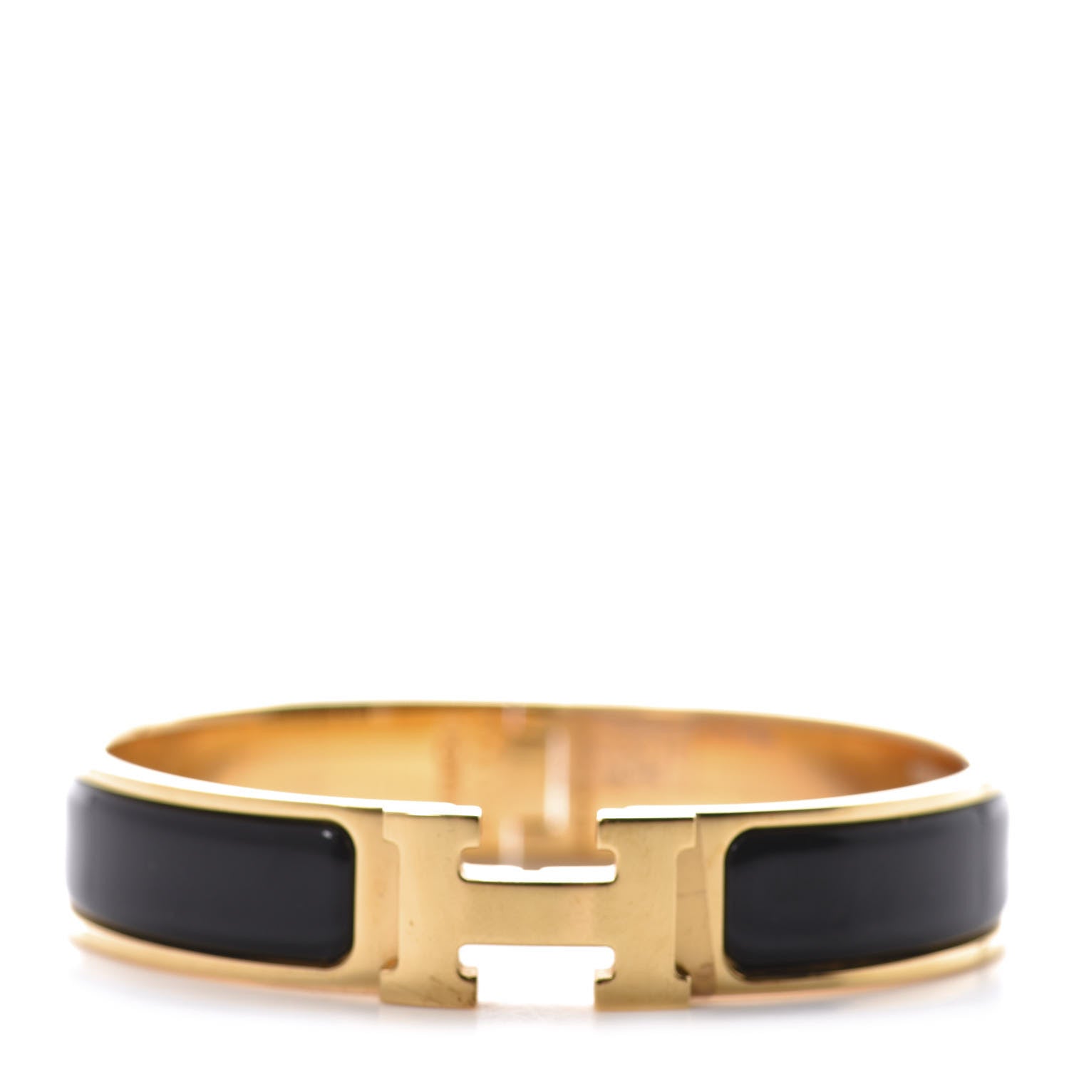 Hermes Enamel Narrow Clic Clac H Bracelet PM Black 2 of 6