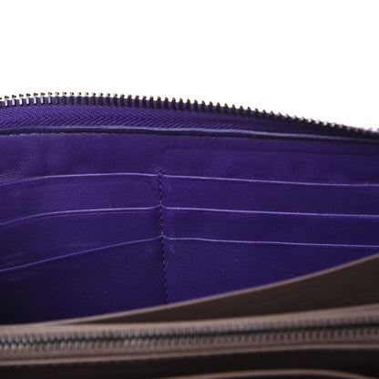 Bottega Veneta Nappa Intrecciato Zip Around Wallet Anemone 10 of 10