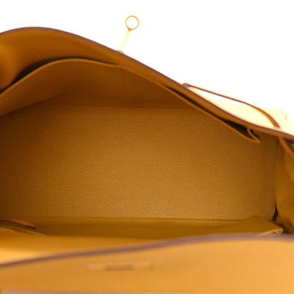 Hermes Togo Kelly Retourne 32 Jaune Ambre 5 of 12
