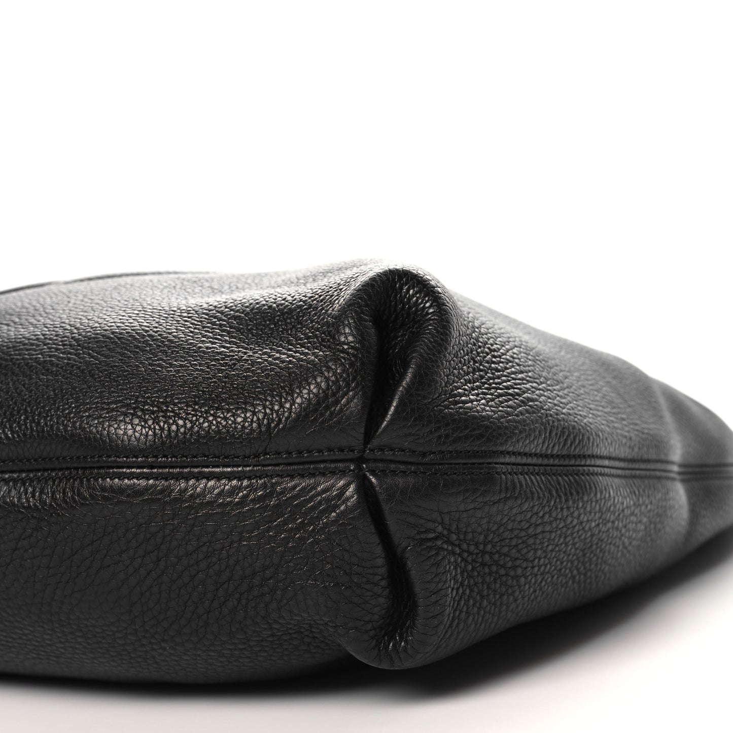 Pebbled Calfskin Soho Hobo Black
