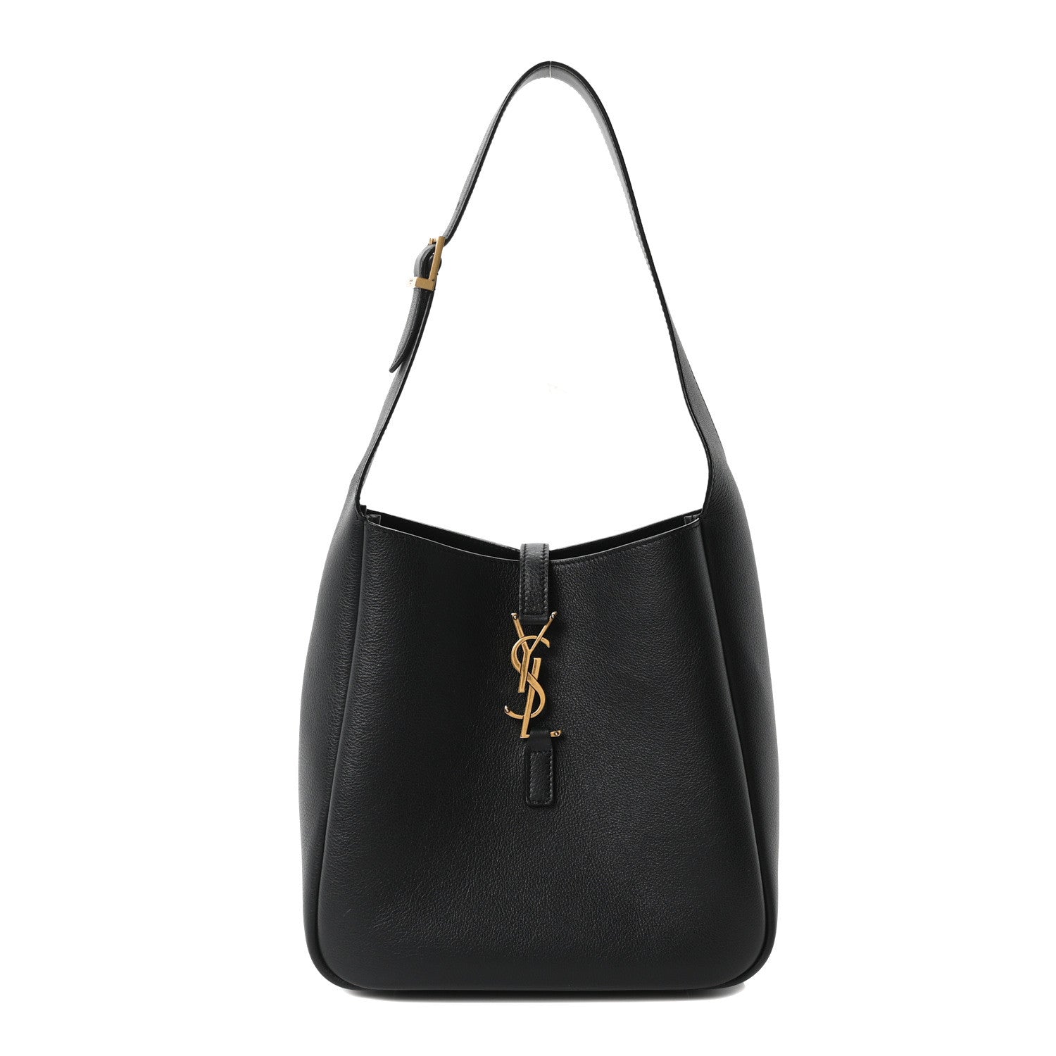 Saint Laurent Smooth Calfskin Small Le 5 A 7 Soft Hobo Black 1 of 10