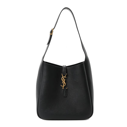 Saint Laurent Smooth Calfskin Small Le 5 A 7 Soft Hobo Black 1 of 10