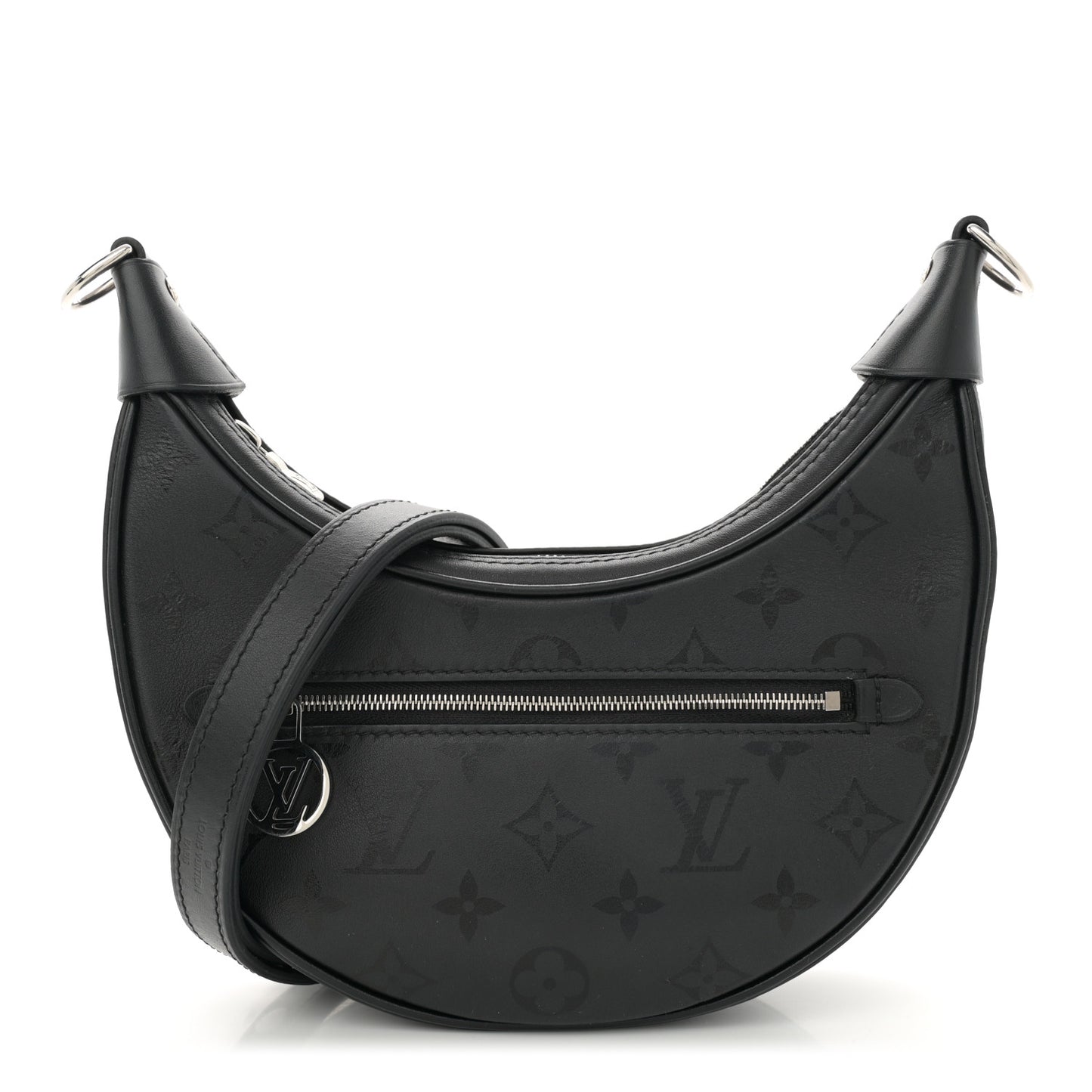 Calfskin Monogram Loop H27 Black