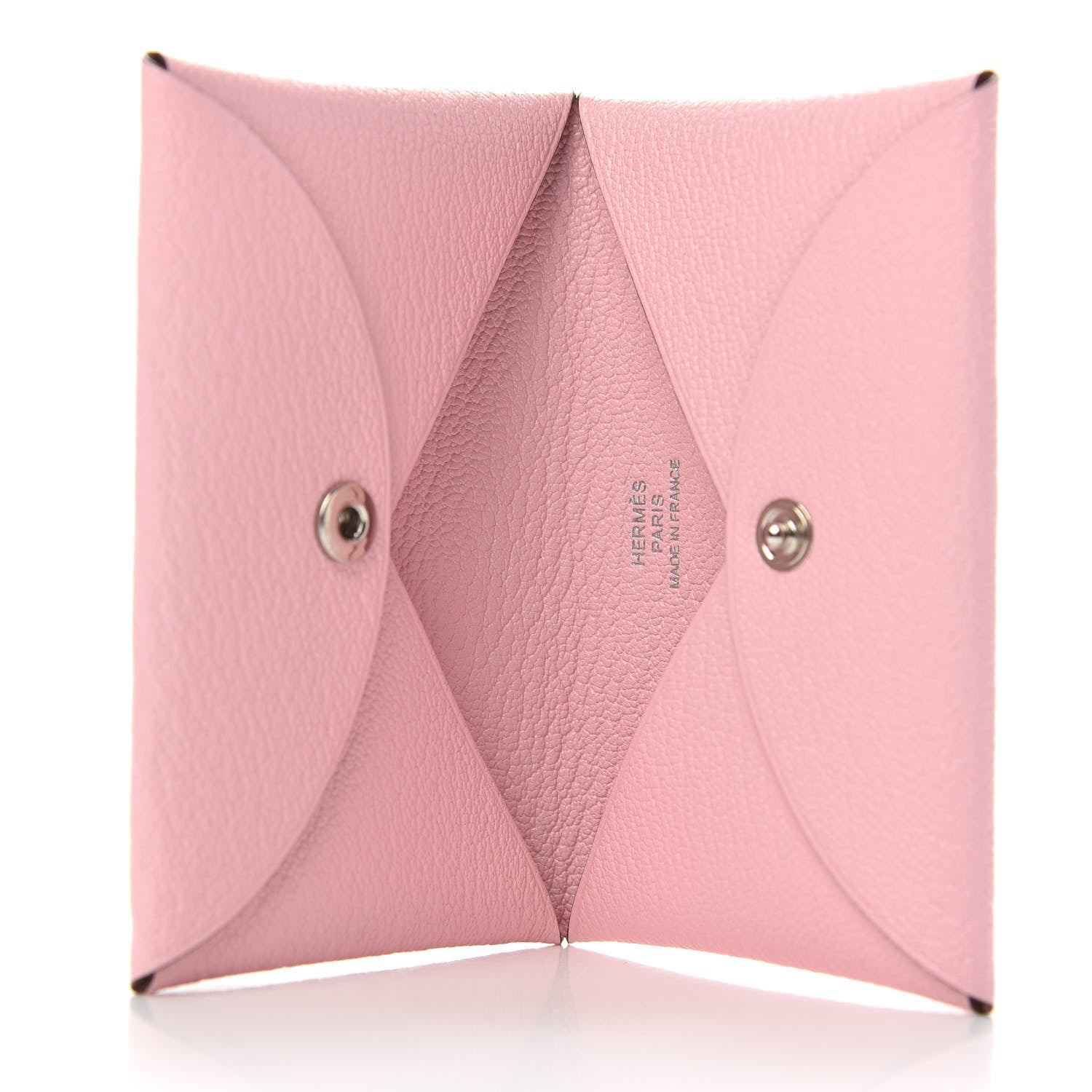 Hermes Chevre Mysore Calvi Card Case Rose Sakura 5 of 8