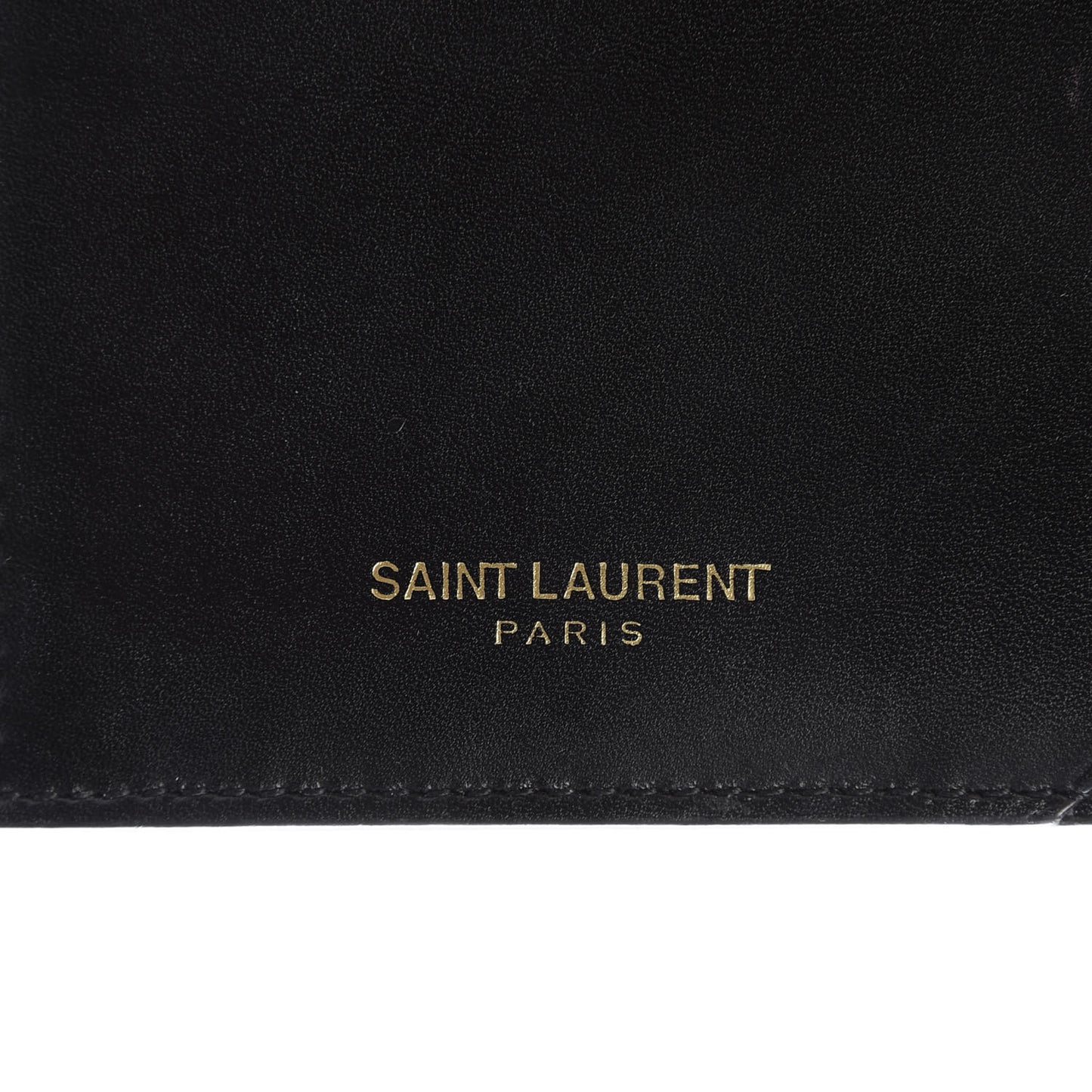 Calfskin 5 Fragments Zip Pouch Card Holder Black