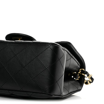 Chanel Lambskin Quilted Mini Square Flap Black 10 of 13