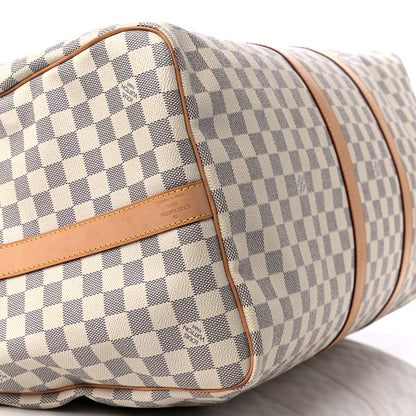 Louis Vuitton Damier Azur Keepall Bandouliere 55 7 of 20
