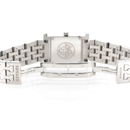 Hermes Stainless Steel 21mm Heure H Hour Quartz Watch Black 5 of 6