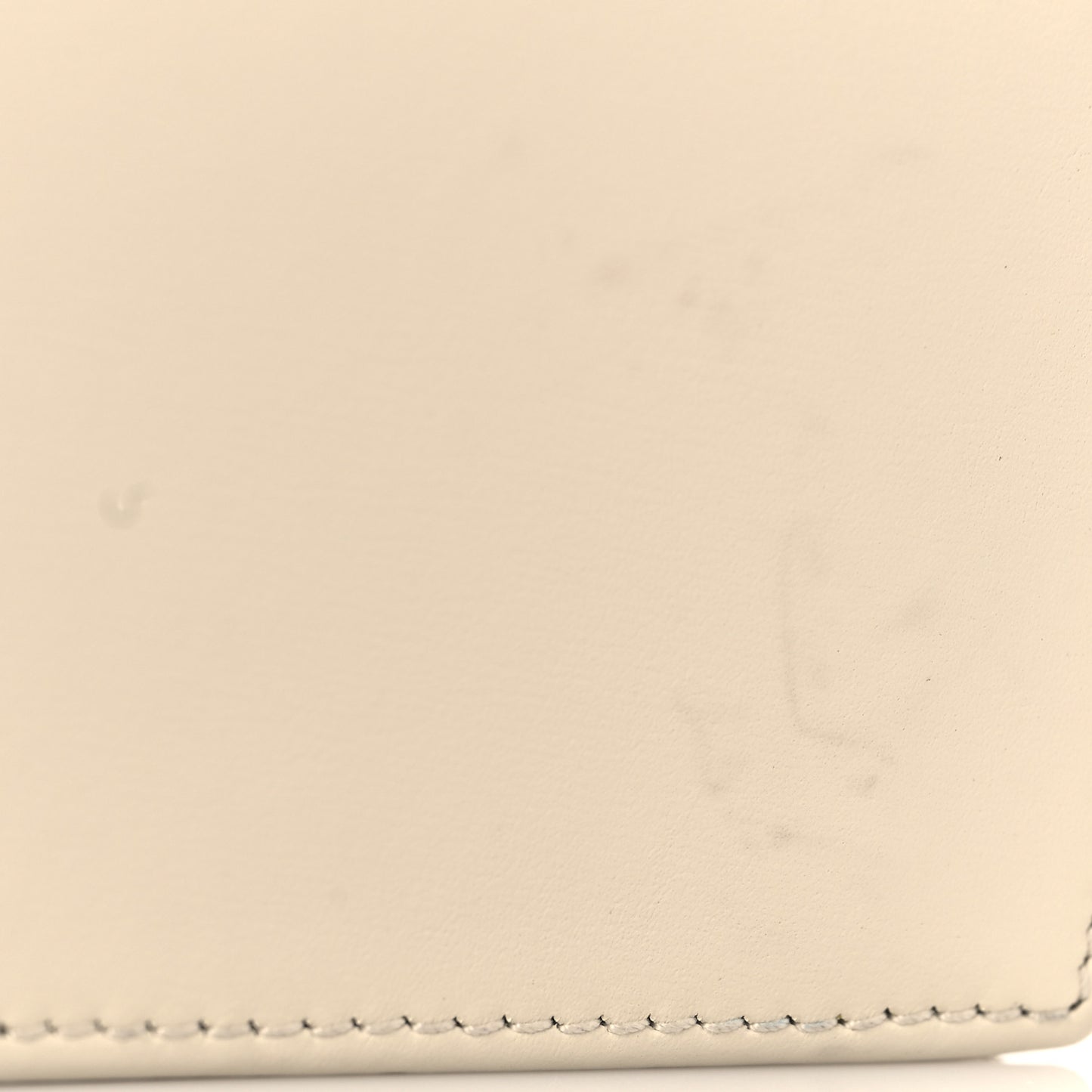 Boarded Plutone Calfskin Horsebit 1955 Card Case Wallet Mystic White