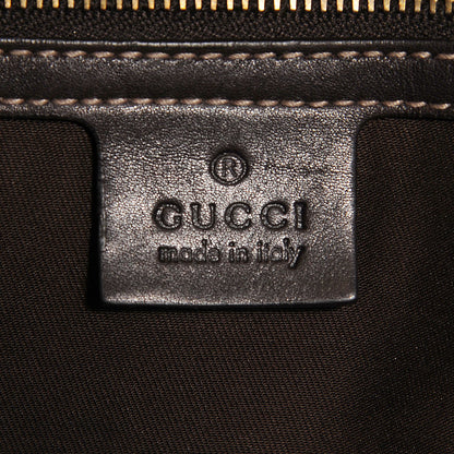 Gucci Monogram Medium Indy Top Handle Hobo Dark Brown 6 of 7