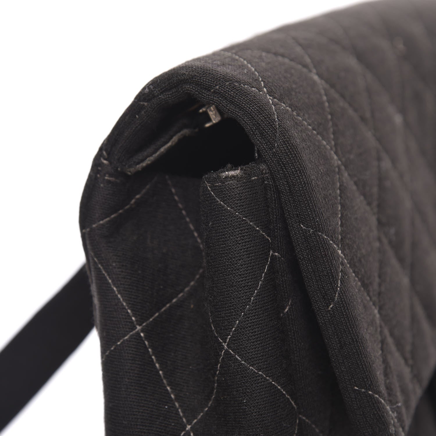 Chanel Jersey Quilted Backpack Black 12 of 14