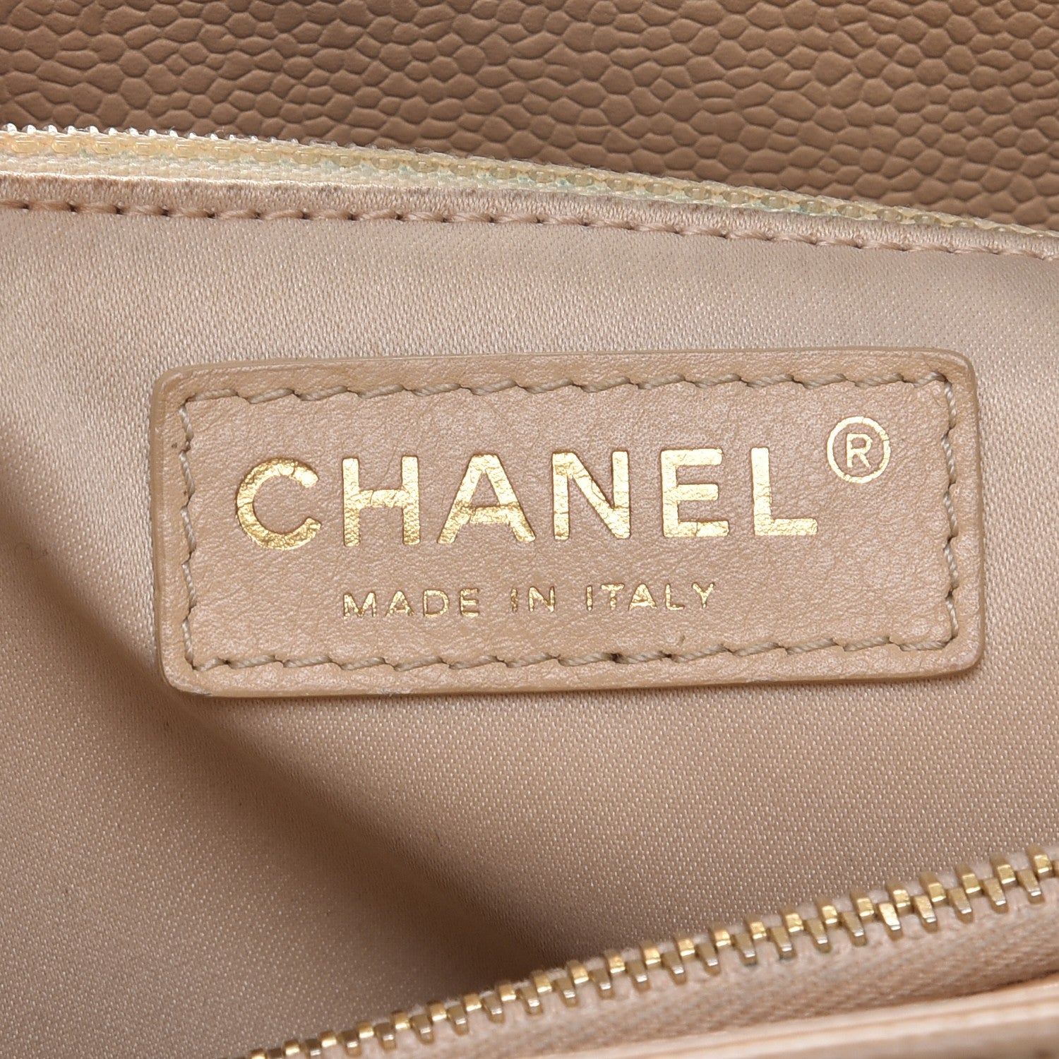 Chanel Caviar Quilted Grand Shopping Tote GST Beige Clair 6 of 12