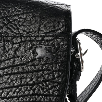 Burberry Grain Calfskin Chess Satchel Bag Black 9 of 9
