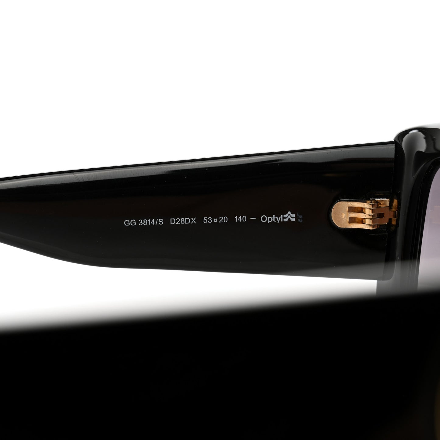 Acetate Square Frame Sunglasses GG3814S Black