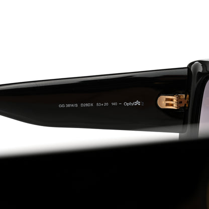 Gucci Acetate Square Frame Sunglasses GG3814S Black 6 of 8