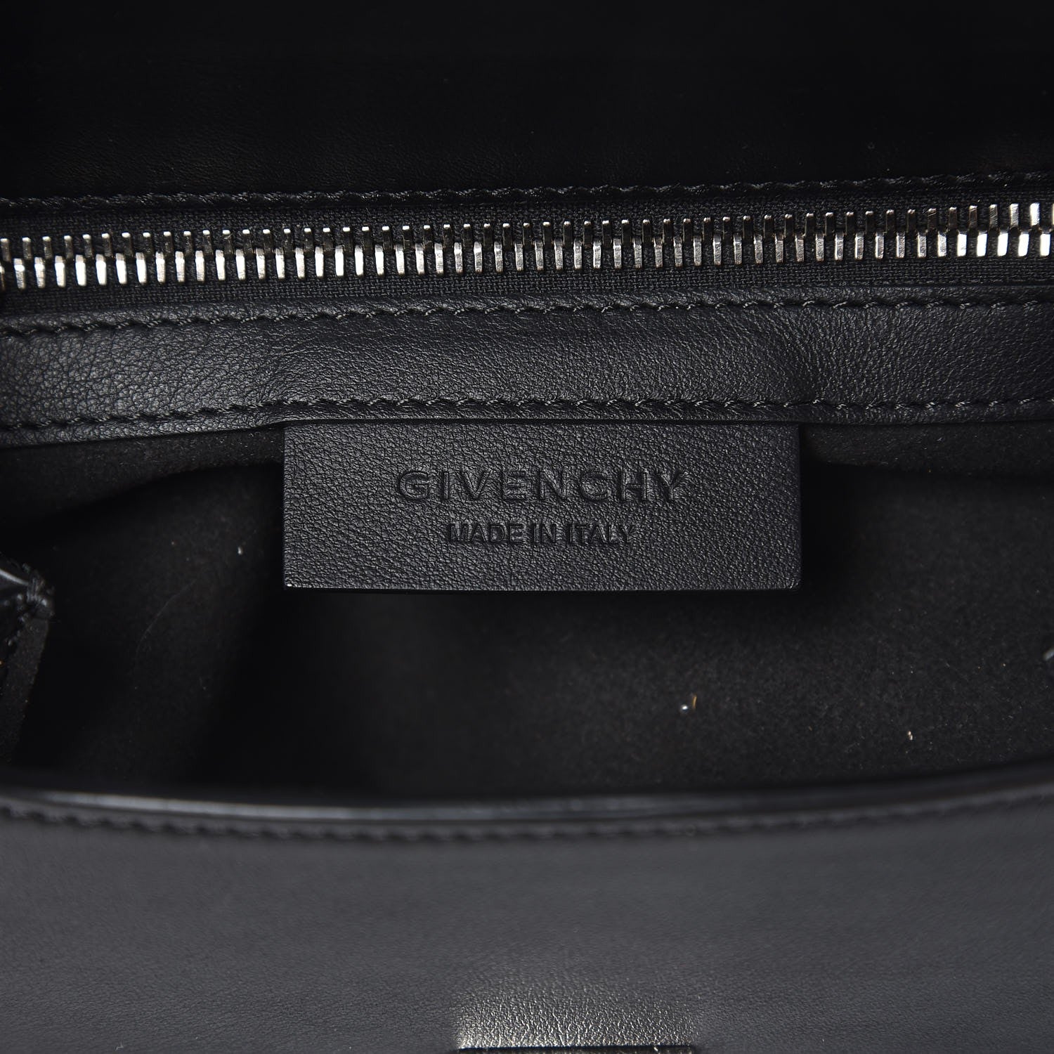 Givenchy Calfskin Suede Mini Studded Chevron Pandora Box Crossbody Bag Black 6 of 7