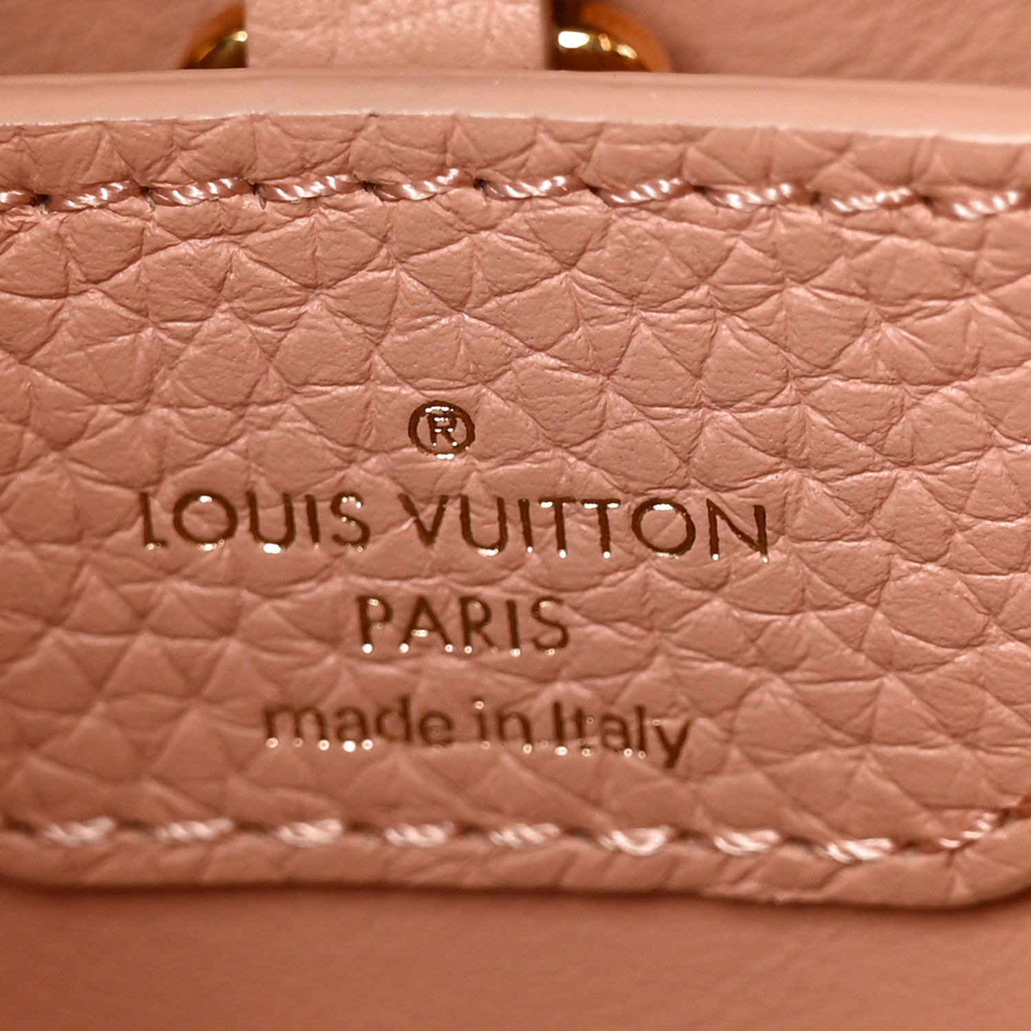 Louis Vuitton Taurillon Capucines BB Rose Trianon Creme 6 of 9