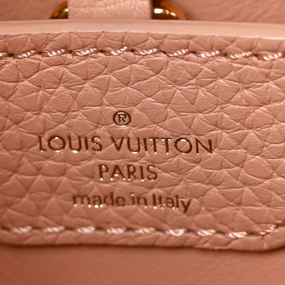 Louis Vuitton Taurillon Capucines BB Rose Trianon Creme 6 of 9