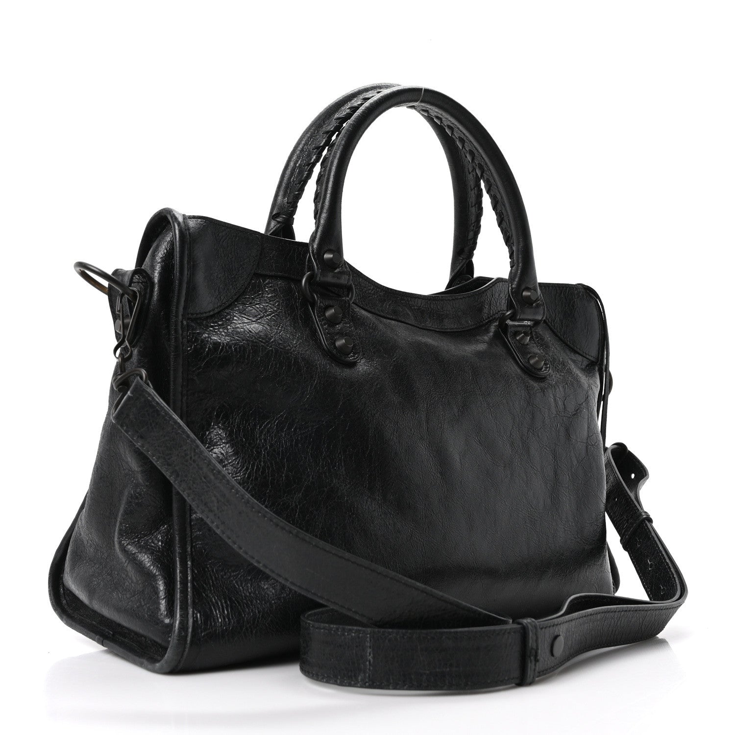 Balenciaga Arena Lambskin Classic Hardware Medium Le City Black 3 of 10